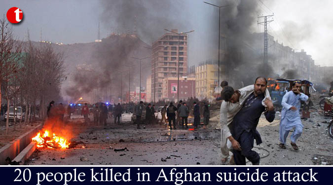 20 people killed in Afghan suicide attack