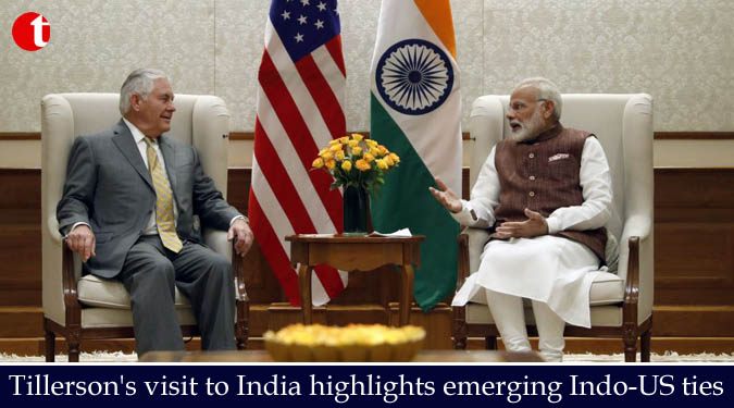 Tillerson's visit to India highlights emerging Indo-US ties