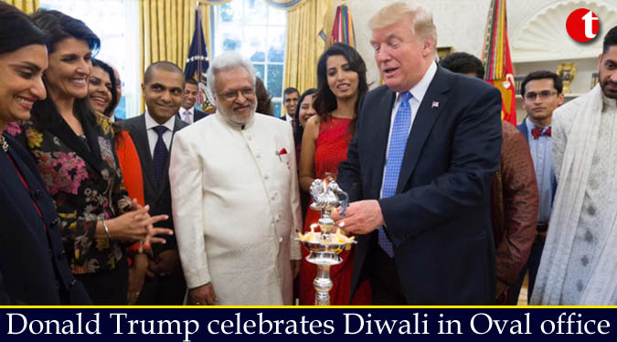 Donald Trump celebrates Diwali in Oval office