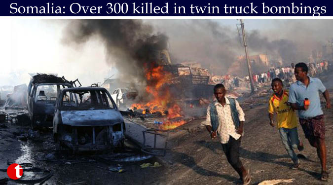 Somalia: Over 300 killed in twin truck bombings