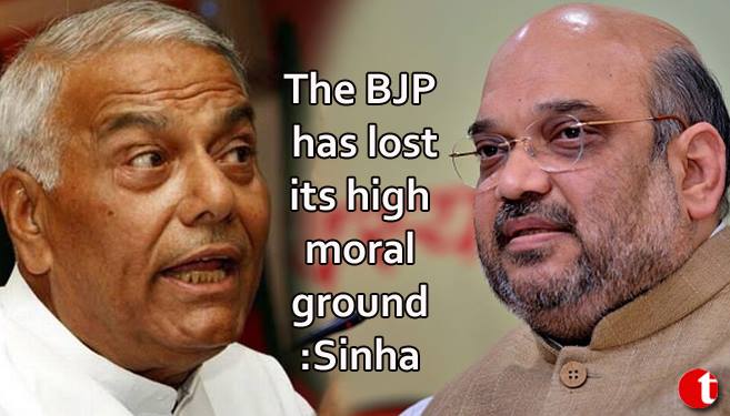 The BJP has lost its high moral ground: Sinha