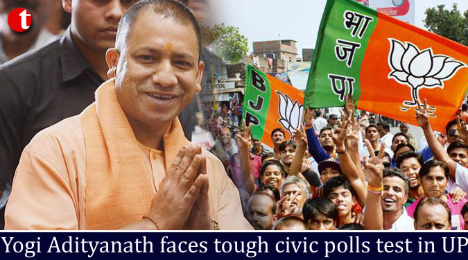 Yogi Adityanath faces tough civic polls test in UP