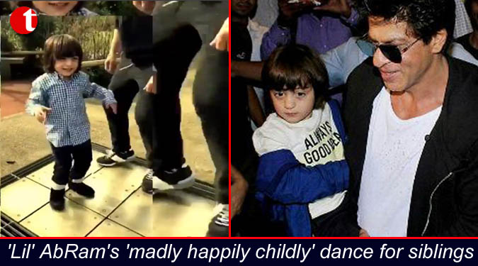 'Lil' AbRam's 'madly happily childly' dance for siblings