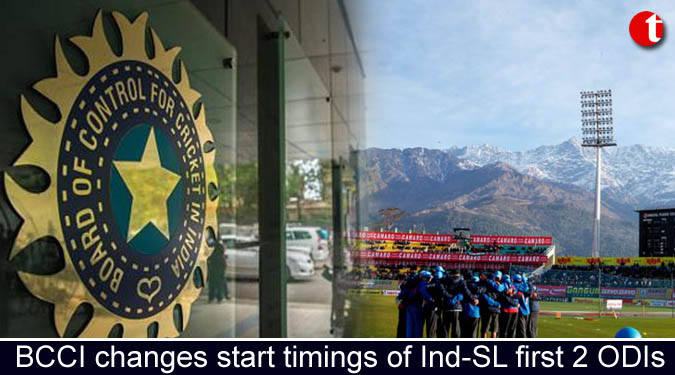 BCCI changes start timings of Ind-SL first 2 ODIs