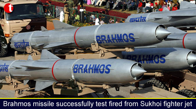 Brahmos missile successfully test fired from Sukhoi fighter jet for 1st time