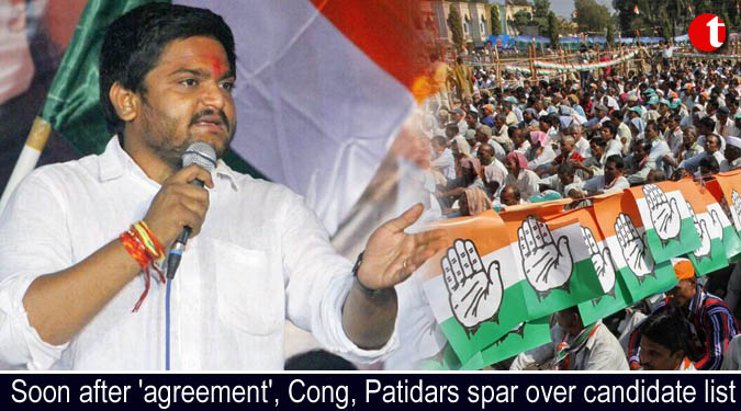 Soon after 'agreement', Congress, Patidars spar over candidate list
