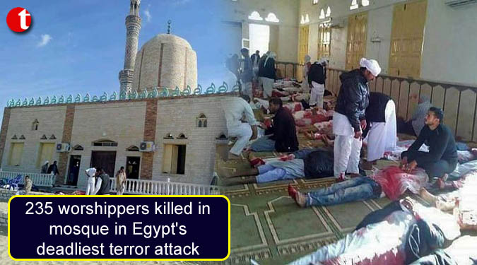 235 worshippers killed in mosque in Egypt's deadliest terror attack
