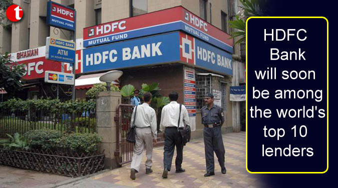 HDFC Bank will soon be among the world's top 10 lenders