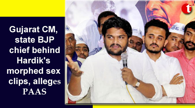 Gujarat CM, state BJP chief behind Hardik's morphed sex clips, alleges PAAS