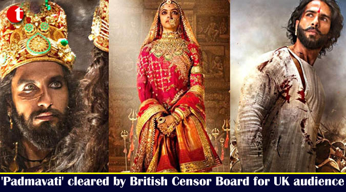 'Padmavati' cleared by British Censor Board for UK audience