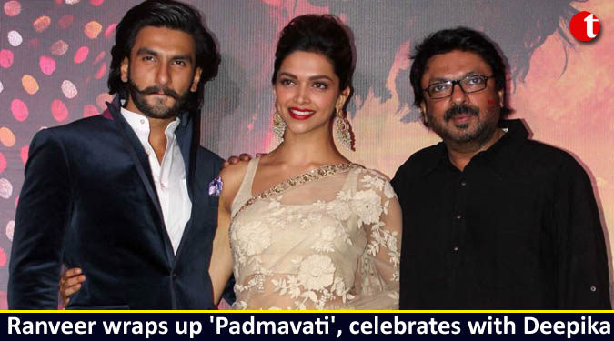 Ranveer wraps up 'Padmavati', celebrates with Deepika
