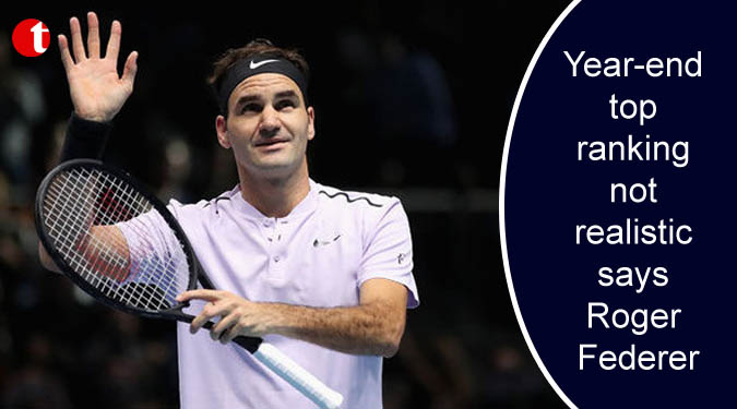 Year-end top ranking not realistic says Federer