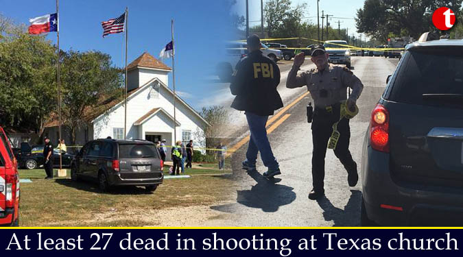 At least 27 dead in shooting at Texas church