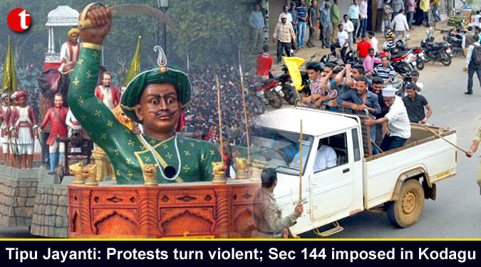 Tipu Jayanti: Protests turn violent; Sec 144 imposed in Kodagu
