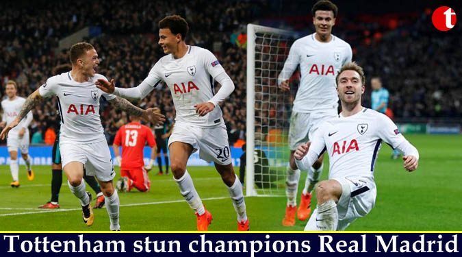 Tottenham stun champions Real Madrid