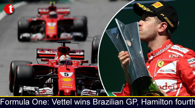 Formula One: Vettel wins Brazilian GP, Hamilton fourth