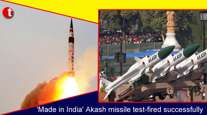 'Made in India' Akash missile test-fired successfully