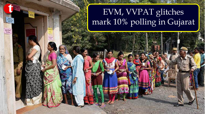 EVM, VVPAT glitches mark 10% polling in Gujarat