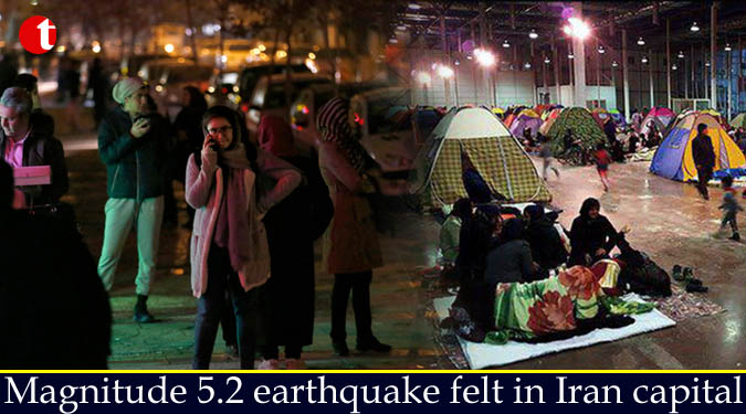 Magnitude 5.2 earthquake felt in Iran capital