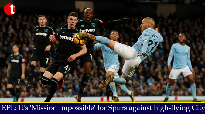 EPL: It’s ‘Mission Impossible’ for Spurs against high-flying City