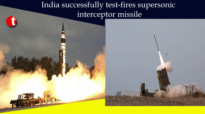 India successfully test-fires supersonic interceptor missile