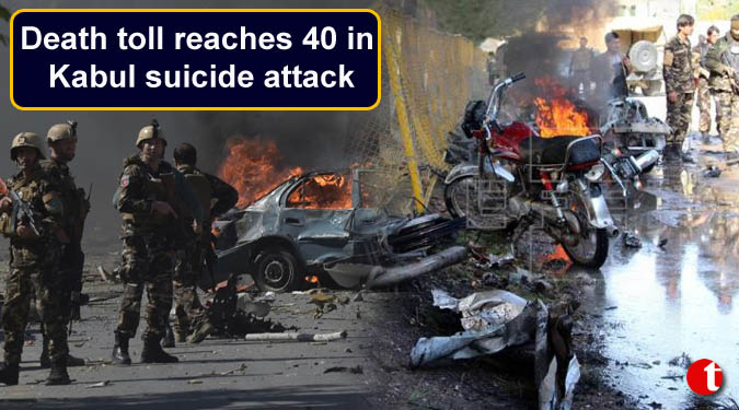 Death toll reaches 40 in Kabul  suicide attack