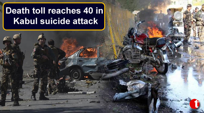 Death toll reaches 40 in Kabul suicide attack