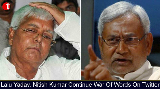 Lalu Yadav, Nitish Kumar Continue War Of Words On Twitter