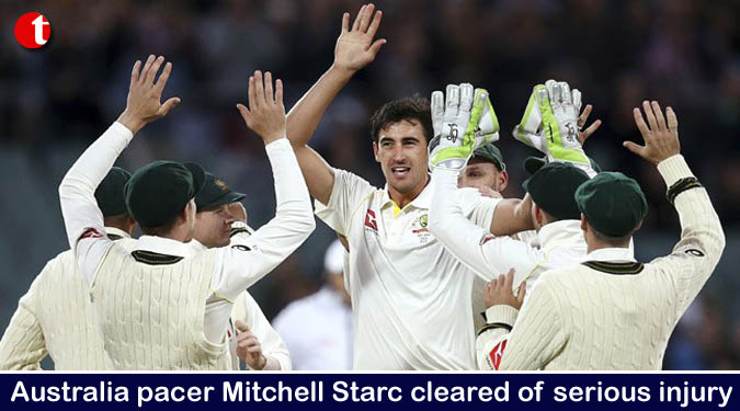 Australia pacer Mitchell Starc cleared of serious injury