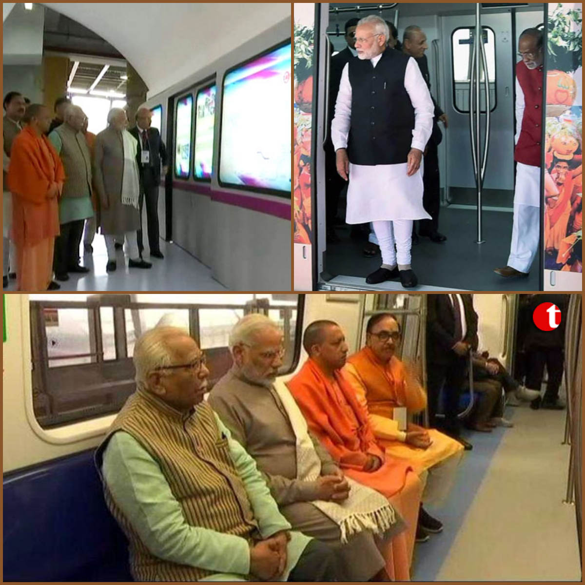 Modi takes a ride on Delhi Metro's new magenta line; no Kejriwal at event