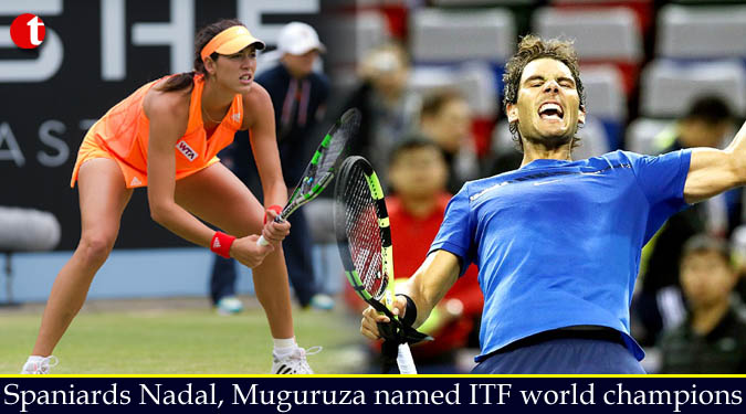 Spaniards Nadal, Muguruza named ITF world champions