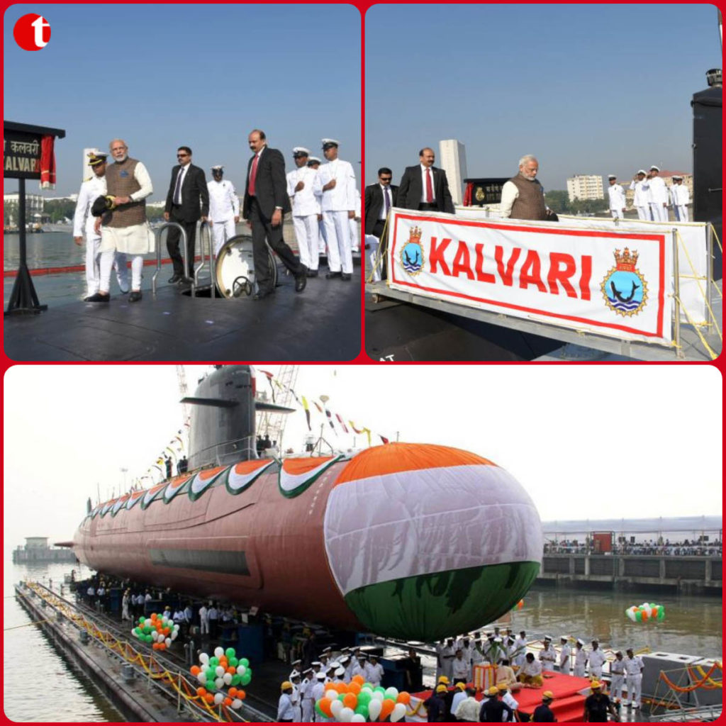 PM Modi commissions Scorpene-class submarine Kalvari