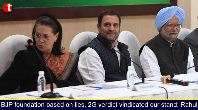 BJP foundation based on lies, 2G verdict vindicated our stand: Rahul