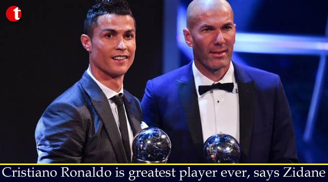 Cristiano Ronaldo is greatest player ever, says Zidane