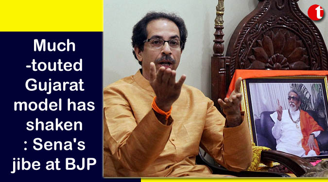 Much-touted Gujarat model has shaken: Sena’s jibe at BJP