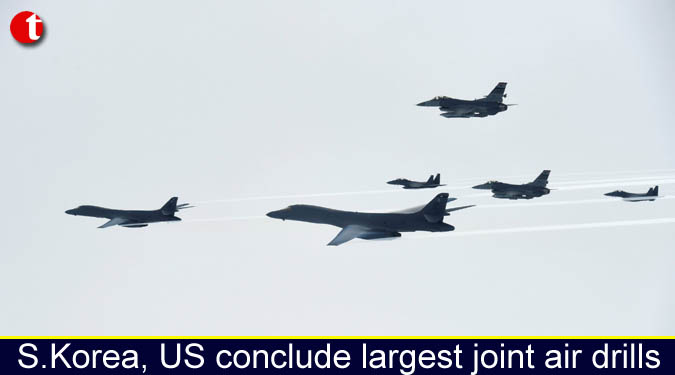 S.Korea, US conclude largest joint air drillsS.Korea, US conclude largest joint air drillsS.Korea, US conclude largest joint air drills