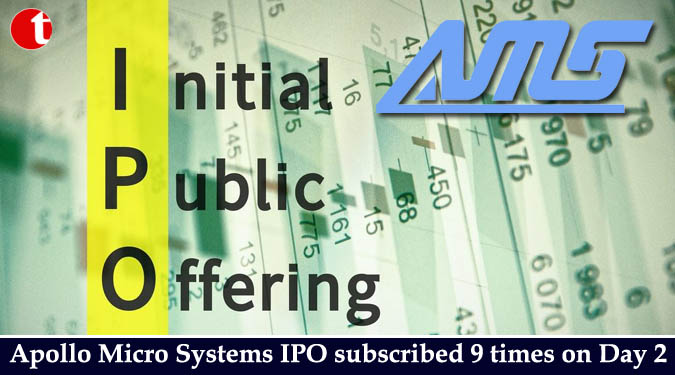 Apollo Micro Systems IPO subscribed 9 times on Day 2