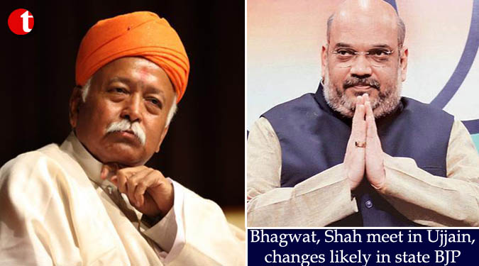 Bhagwat, Shah meet in Ujjain, changes likely in state BJP