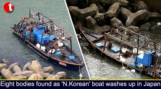 Eight bodies found as 'N.Korean' boat washes up in Japan