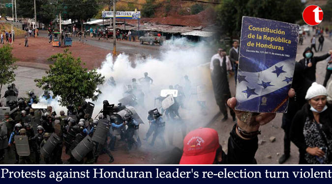 Protests against Honduran leader's re-election turn violent