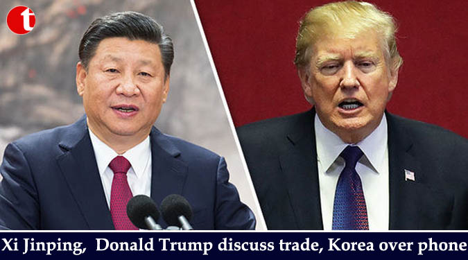 Xi Jinping,  Donald Trump discuss trade, Korea over phone