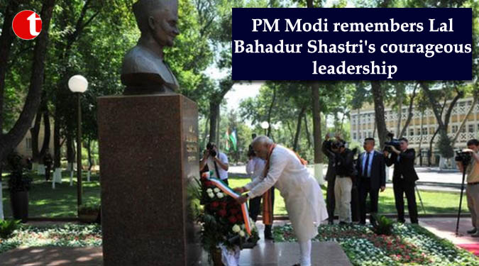 PM Modi remembers Lal Bahadur Shastri's courageous leadership