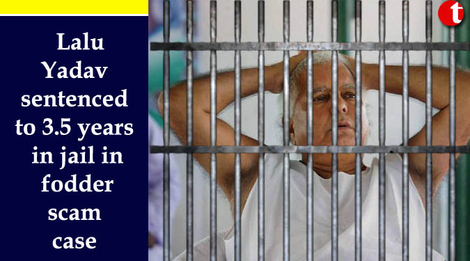 Lalu sentenced to 3.5 years in jail in fodder scam case