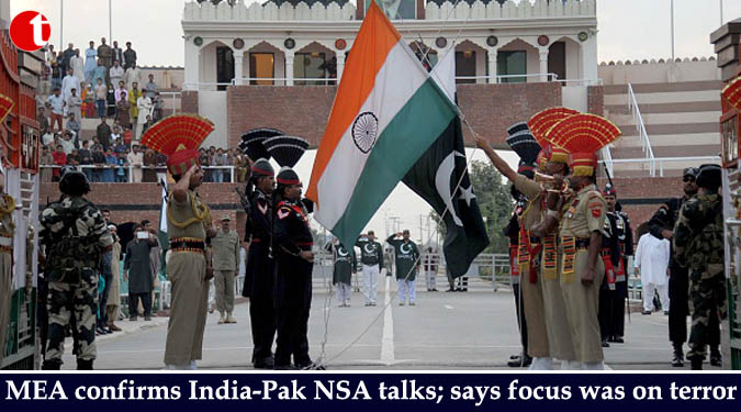MEA confirms India-Pak NSA talks; says focus was on terror