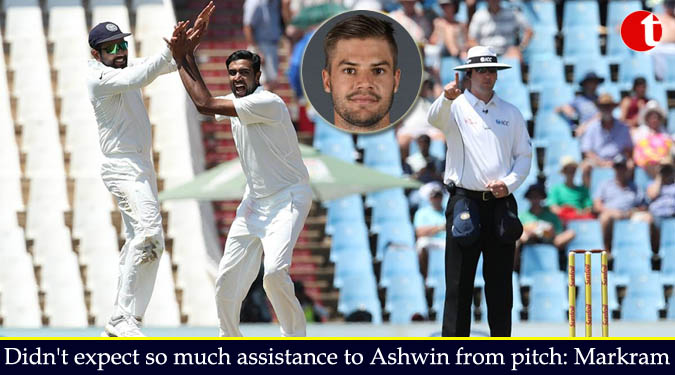 Didn’t expect so much assistance to Ashwin from pitch: Markram
