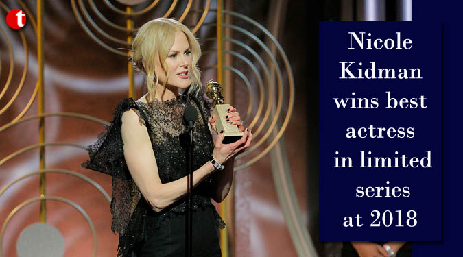 Nicole Kidman wins best actress in limited series at 2018 #GoldenGlobes