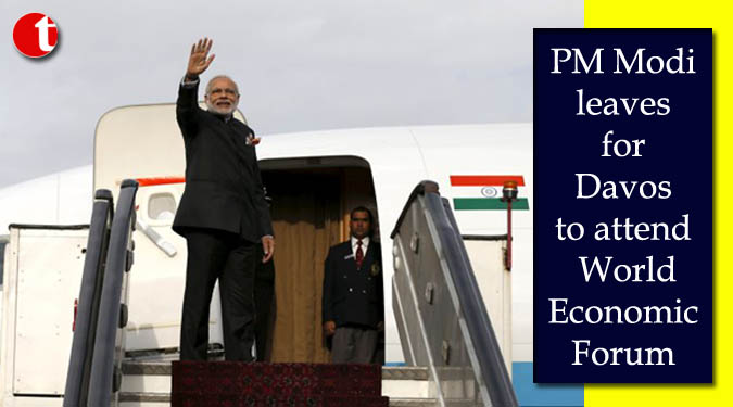 PM Modi leaves for Davos to attend World Economic Forum