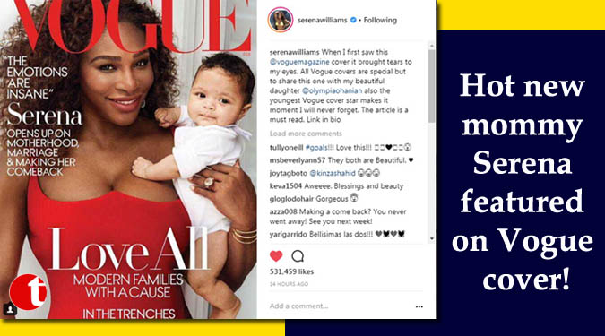 Hot new mommy Serena featured on Vogue cover!