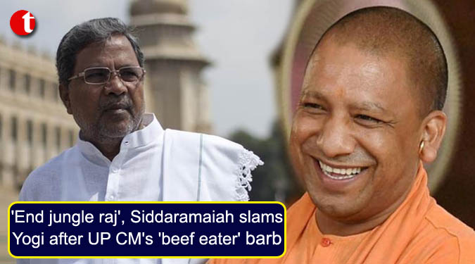 'End jungle raj', Siddaramaiah slams Yogi after UP CM's 'beef eater' barb