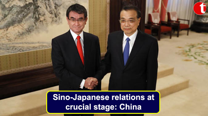 Sino-Japanese relations at crucial stage: China